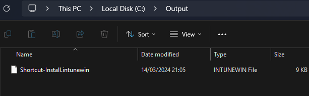 Intune Win32 Content Prep Tool configuration